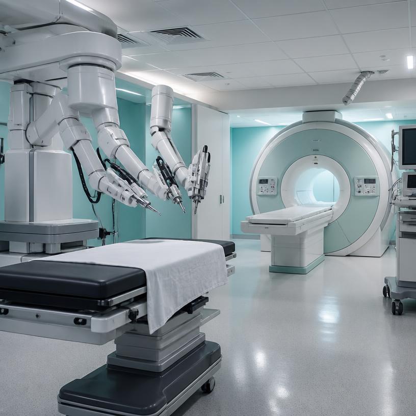 A hospital robotics and imaging suite